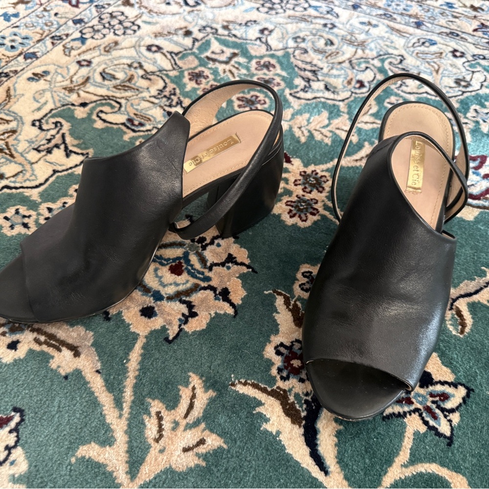 Black Leather Women's Shoes